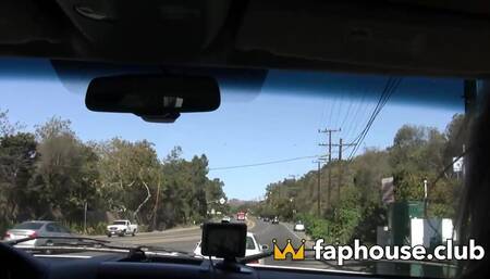 Ecstatic ash-blonde queen anxiously awaiting her lover's immense penis to nail her pulsating G-spot, drenching her bouncing fun bags with his scorching cum!