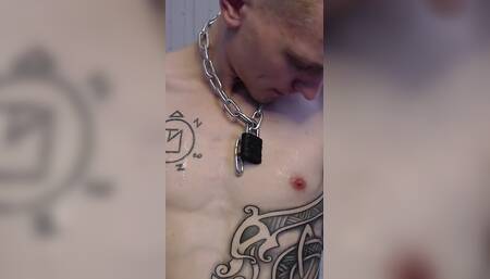 Endo Obeys Orders and Playing with His Nipples and Finally Cums