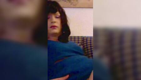 Sexy Crossdresser Pull Out Pantyhose