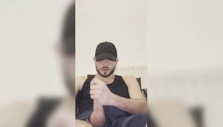 Scally Boy Tugs His Meat and Opens up His Hole