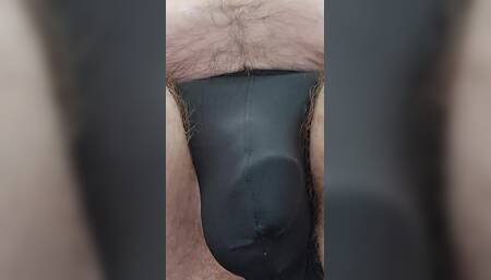 Precum in My Silk Panties While Cumming From My Ass Riding a Dildo and Squirting a Huge Load