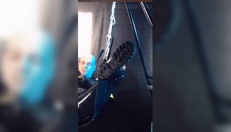 Pissing Hard in Rubber