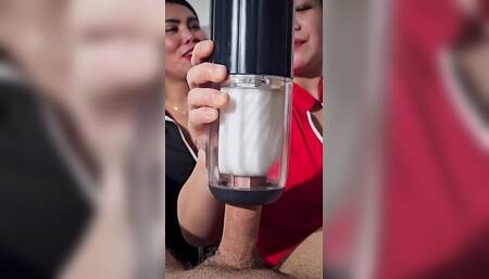 Milked by 2 Nurses with Svakom Alex Neo 2