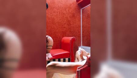 Cuckold Films While My Bull Fucks My Ass and Makes Me Big Mask of Cum, Facial!!