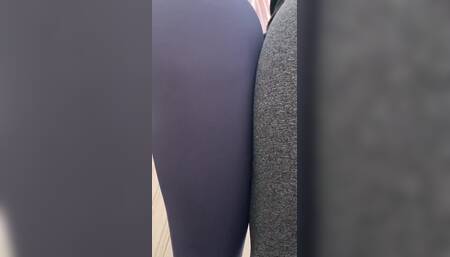 POV Double Ass Worship and Spitting Outdoor with Mistresses Kira and Sofi in Leggings