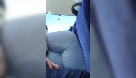 Exhibitionist Seduces MILF to Suck and Jerk His Dick in Bus Until He Cums