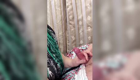 Goth Wife Sucks My Balls Twice in a Row with Her Deep Mouth