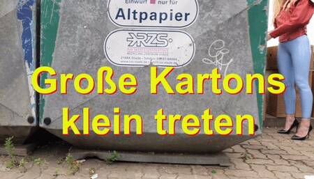 Kick large boxes small - Große Kartons klein treten