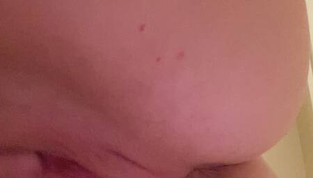 Squirting my milk and grinding my MILF pussy on your face, below POV