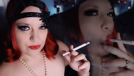Smoking French Inhales Naughty Flapper - HD