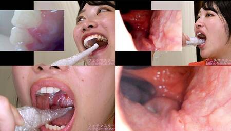 Miki Sunohara - Observing Sunohara Miki's teeth, mouth, and back of the throat with a dental camera - MOV 1080p