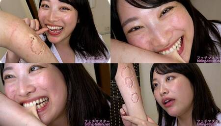 Miki Sunohara - Beautiful Doctor bites her assistant with all her might in an experiment to demonstrate the strength of her biting power