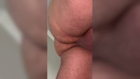 Showing My Ass While Fucking My Masturbator and Cum