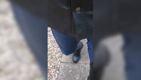 Blue and Black Leather