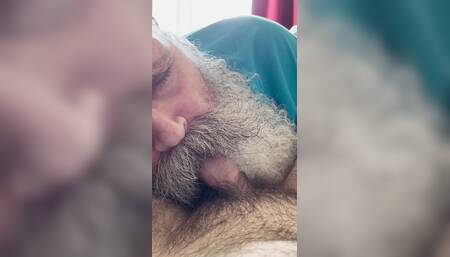 Moustache Grandpa Nurses on Hairy Cub Cock