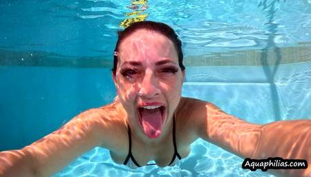 Aquaphilias- Indica Fetish- Bikini Swim Strip and Flirt