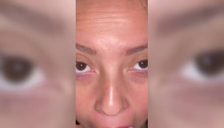 Sucking a nice cock until he cums in my mouth