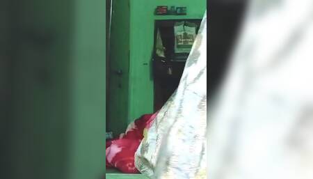 Indian Gay Crossdresser Gaurisissy XXX Sex in Pink Lehanga Pressing His Big Boobs