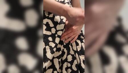 Having Fun in My New Dress