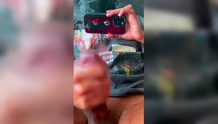 Sloppy BBC Intense Cumming & Moaning While Pumping to JOI