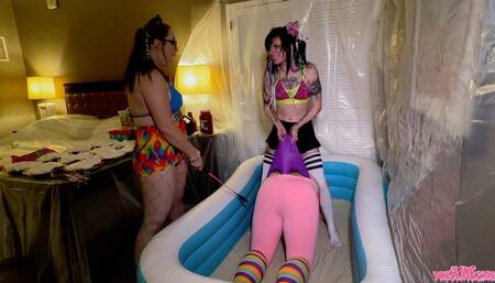 Brutal Ice Cream Wedgie for Our Sissy