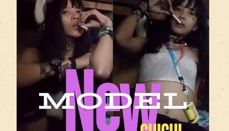 Chichi - Smoking 2 Marlboro red in a row - Candid Smoking - Audible