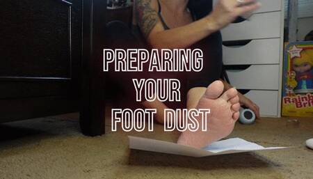 Your mouth waters as I shave the dry skin from My Feet