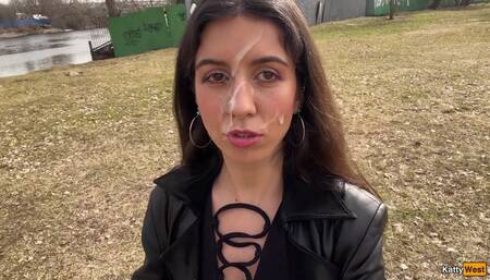 I Want to Walk Through the Park with Cum on My Face! Cum on My Face! - Cumwalk