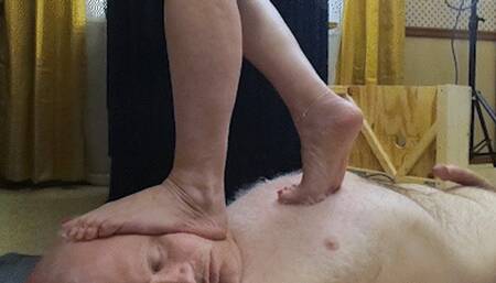 Trampleguy Gets Barefoot Trampled by MsChristina - FULL HD 1080p WMV