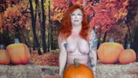 ENF in the Pumpkin Patch with Curvy Redhead! MP4 1080
