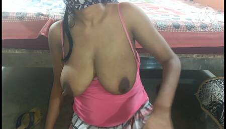 Playing with Self Boobs Desi Indian Village Bhabhi