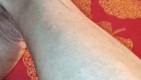 Tempest showing off on hotel couch