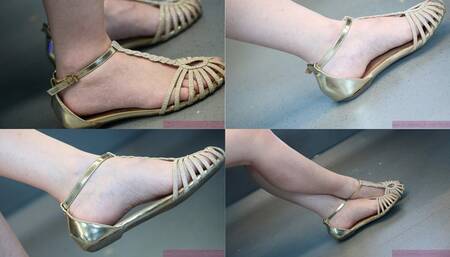 Foot and sandals fetish, foot fetish and legs