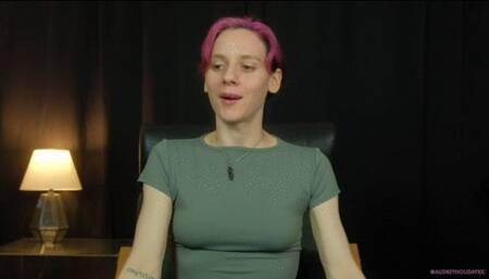 Audrey confesses she has a sneeze kink and discusses it between loud wet sneezes wmv