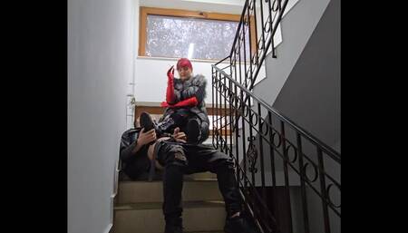 Mistress Andreea and Faith - JOI with her new courier slave - part 2