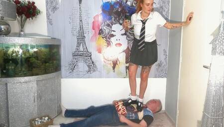 Jennifer Schoolgirl Trample (4K)