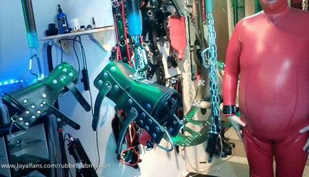 Super Sunday: Rubber Suspension Session & Fucking Machine