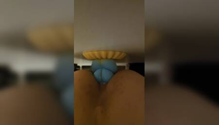 Naughtyaleena Wall Fucks Her Monster Unicorn Deep in Her Ass