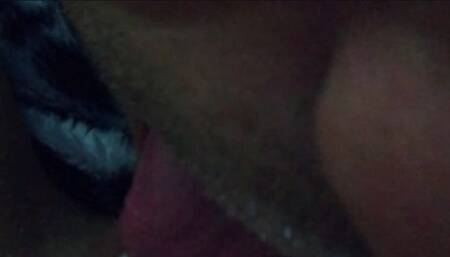 slave licks my wet pussy