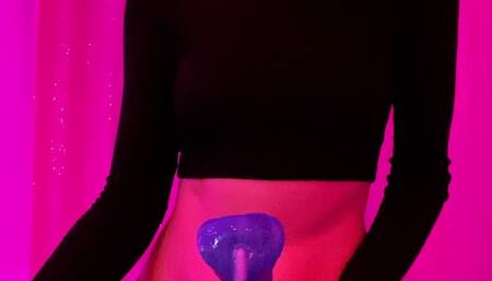 Autumn Orchid rides a large Bad Dragon Chance for the first time