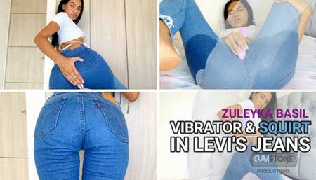 Vibrator and squirt in levi's jeans - Zuleyka