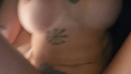 He fucked me missionary then creampied my tight pussy