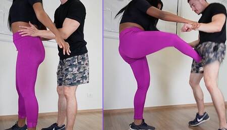 After gym Girl Kicks Annoying Guy - Sophia Kicks Annoying Guy balls after Gym - BALLBUSTING - FEMALE DOMINATION - FOOT DOMINATION - FEMDOM - CBT - HUMILIATION - BOOTS - FINDOM - COLLAR - KICK - TRAMPLE - 720p