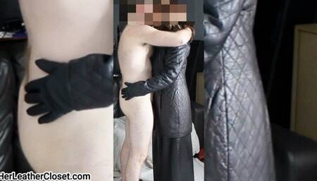 Gold Boots Leather Skirt Fuck