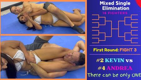 Fight 3 - 16 Person Elimination Tournament - Kevin vs Andrea