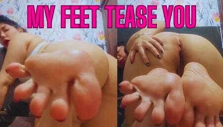 Teasing with my feet