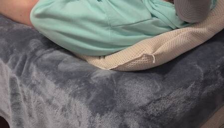 Stroking “Daddy’s” Big Cock With My Sweaty Soles In His Face