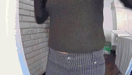 REACH UP HIGH WITH BELLY SHOWING 5 St