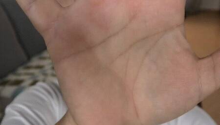 Lines on the palms a