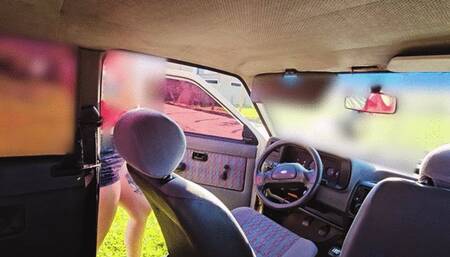 I got lost on the way home with the car broken down - Back View